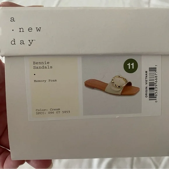 Women's Bennie Buckle Slide Sandals with Memory Foam Insole - A New Day - Picture 5 of 7